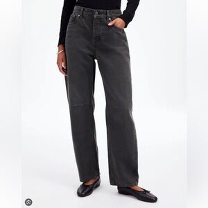 NWT Madewell the Darted Barrel Leg Jean